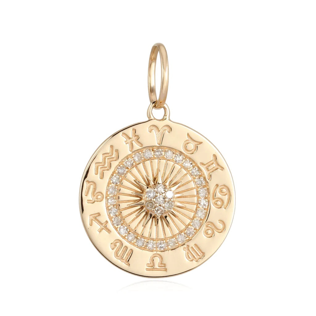 14K Zodiac Sign Charm