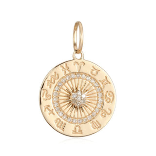 14K Zodiac Sign Charm