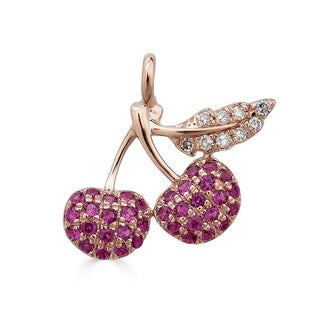 14k Diamond Cherry Charm - Nolita
